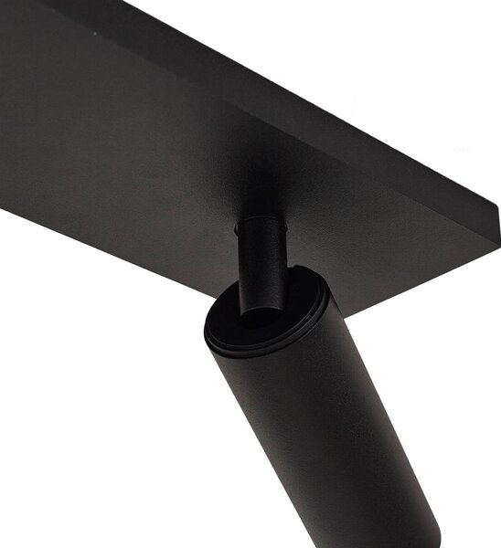 Arcchio Reflektor sufitowy Brinja Slim, czarny, 2-punktowy GU10 MR11 Slim Arcchio, możliwość ściemniania, czarny, przedpokój, aluminium, nowoczesny