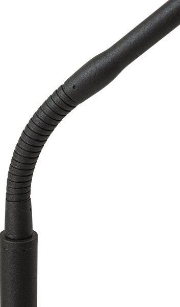 Lampa stojąca LED Elvyn Lindby, możliwość ściemniania, czarny, salon / jadalnia, metal, nowoczesny