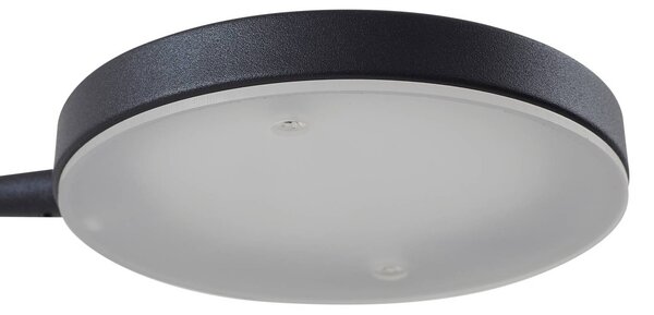 Lampa stojąca LED Elvyn Lindby, możliwość ściemniania, czarny, salon / jadalnia, metal, nowoczesny