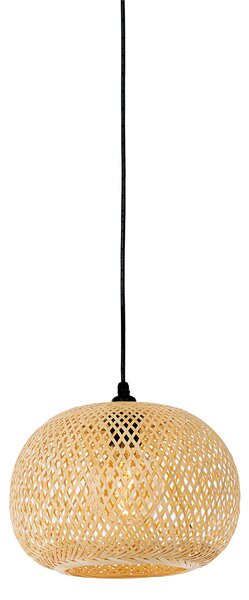 Orientalna lampa wisząca zewnętrzna bambusowa 3-światłowa IP44 - Rafael