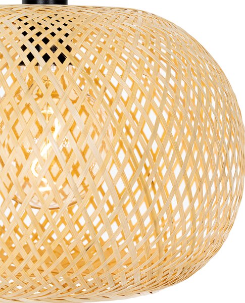 Orientalna lampa wisząca zewnętrzna bambusowa 3-światłowa IP44 - Rafael