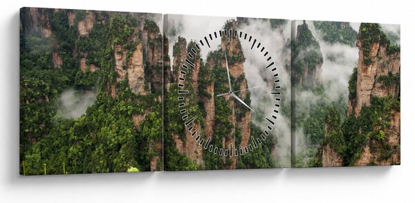 Obraz - Zhangjiajie National Park, Chiny (z zegarem) (90x30 cm)