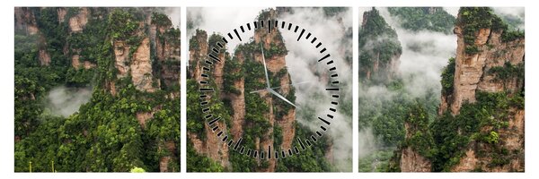 Obraz - Zhangjiajie National Park, Chiny (z zegarem) (90x30 cm)