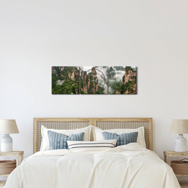 Obraz - Zhangjiajie National Park, Chiny (z zegarem) (90x30 cm)