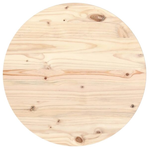Blat stołu, Ø60x2,5 cm, lite drewno sosnowe