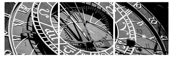 Obraz - Zegar astronomiczny, Praga, Czechy (z zegarem) (90x30 cm)