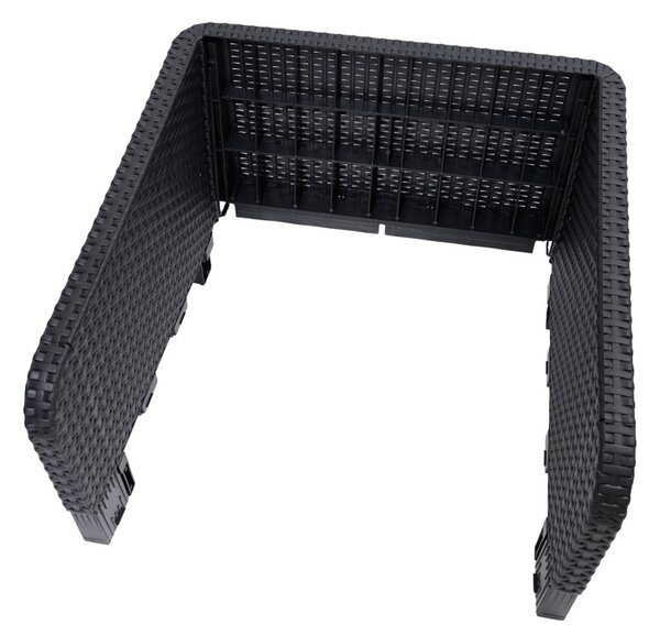 Fotel rattanowy COLUMBIA czarny