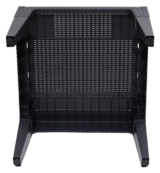 Fotel rattanowy COLUMBIA czarny