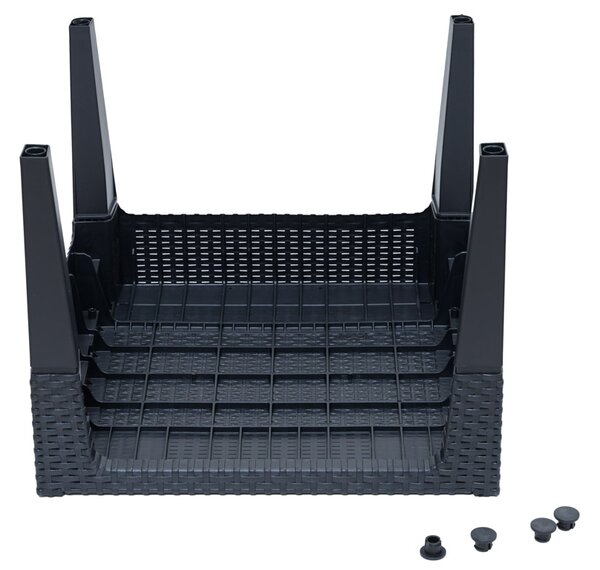 Fotel rattanowy COLUMBIA czarny