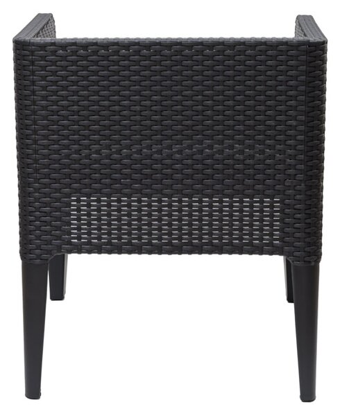 Fotel rattanowy COLUMBIA czarny