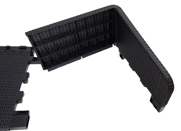 Fotel rattanowy COLUMBIA czarny