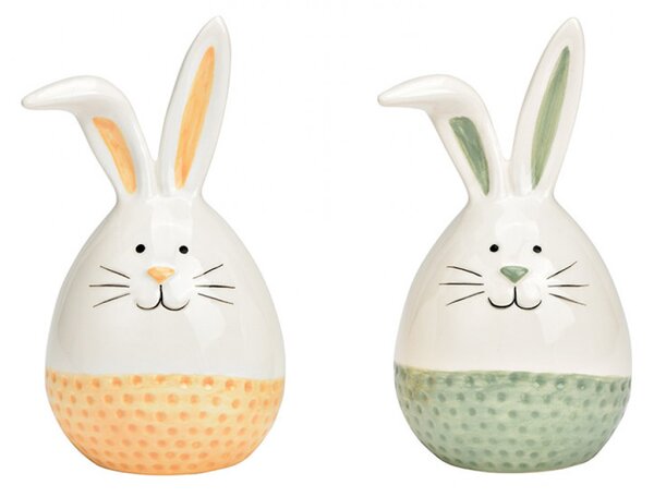 Zając ceramiczny biały CERAMIC RABBIT - różne warianty