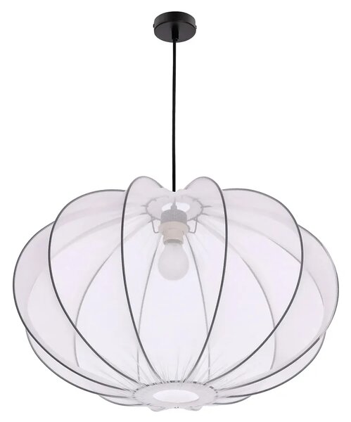 Biała lampa wisząca z abażurem - 90L D197 A3-C70