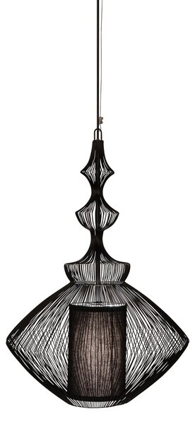 Lampa Wisząca Forestier, Opium, ściemnialny, czarny, salon, metal, design