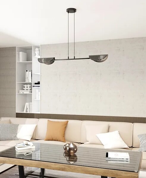 Czarna nowoczesna metalowa lampa wisząca - 28X D167 K9-P21