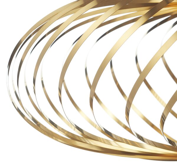 Lampa Wisząca Tom Dixon, Spring small, ściemnialny, złoty | mosiężny, salon, metal, design