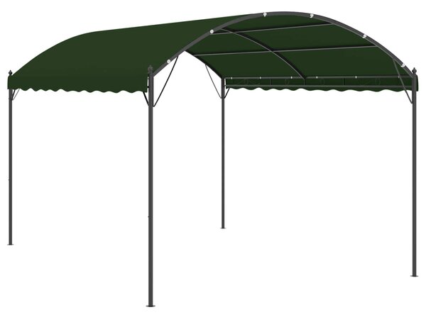 Altana 4 x 3 x 2,6 m zielony Poliester i Stal