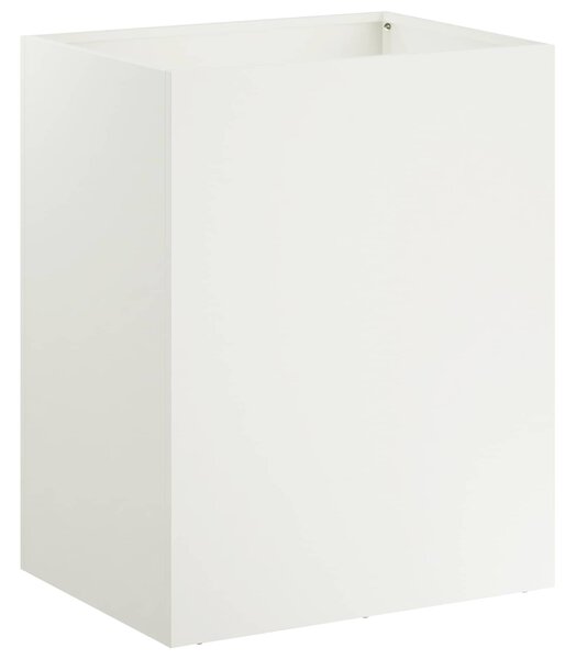 Doniczka ogrodowa Biały 40 x 30 x 50 cm Stal zimnogięta