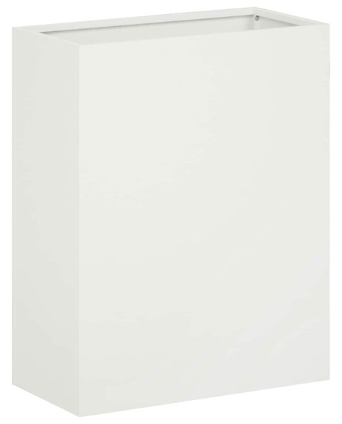 Doniczka ogrodowa Biały 40 x 20 x 50 cm Stal zimnogięta