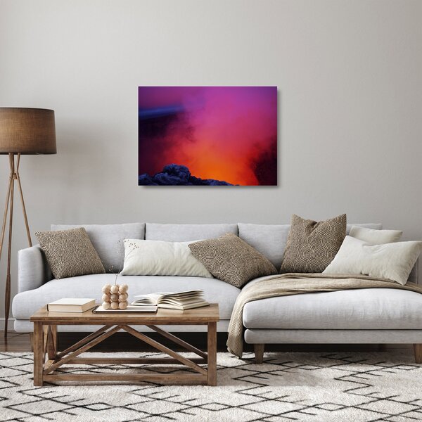 Obraz na szkle - wulkan (70x50 cm)