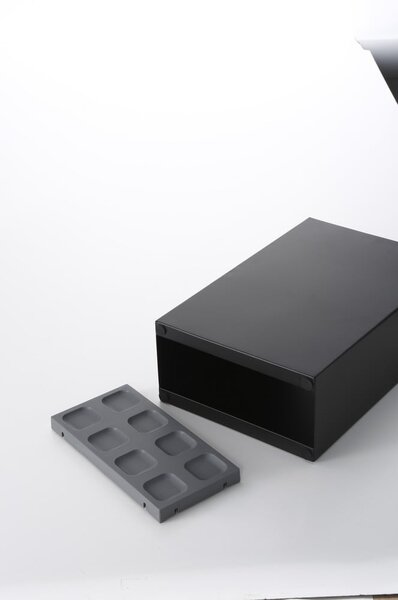 Czarny metalowy parasolnik Yamazaki Smart