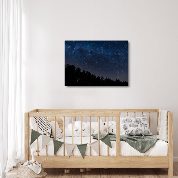 Obraz na szkle - nocne niebo (70x50 cm)