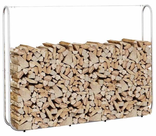 Stojak na drewno opałowe 200x25x150 cm Stal ocynkowana