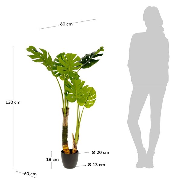 Sztuczna monstera (wysokość 130 cm) – Kave Home