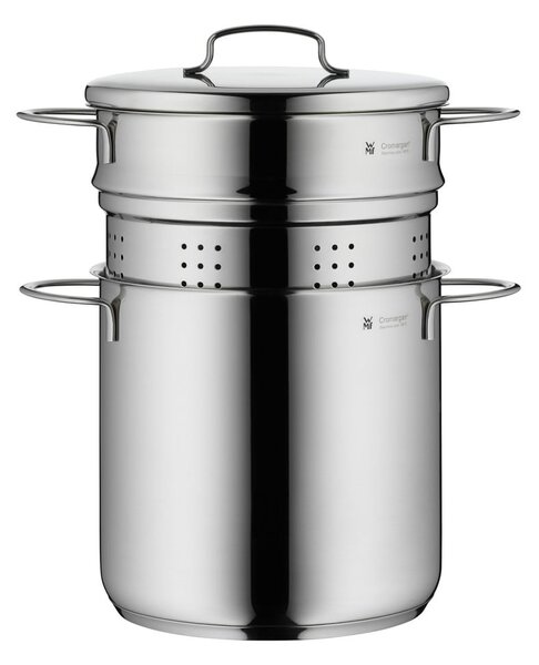 Nierdzewny garnek z pokrywką na makaron WMF Cromargan® Mini, ⌀ 18 cm