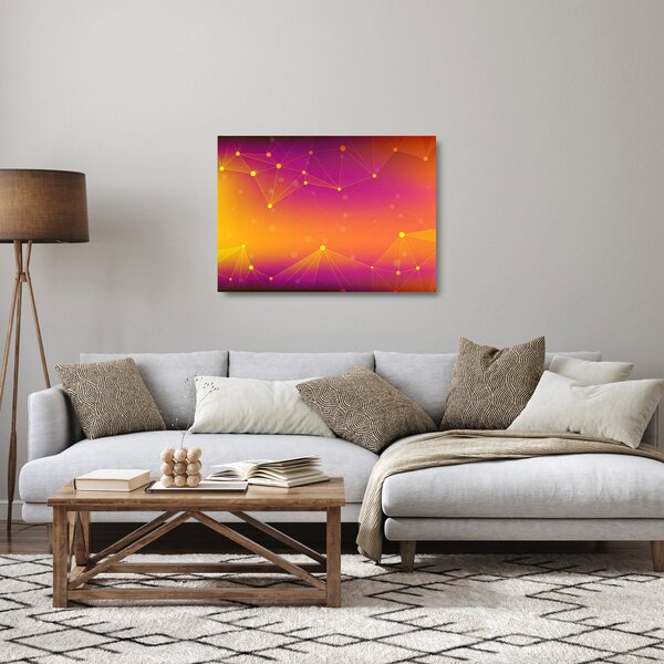 Obraz na szkle - kolorowy abstrakcyjny obraz (70x50 cm)