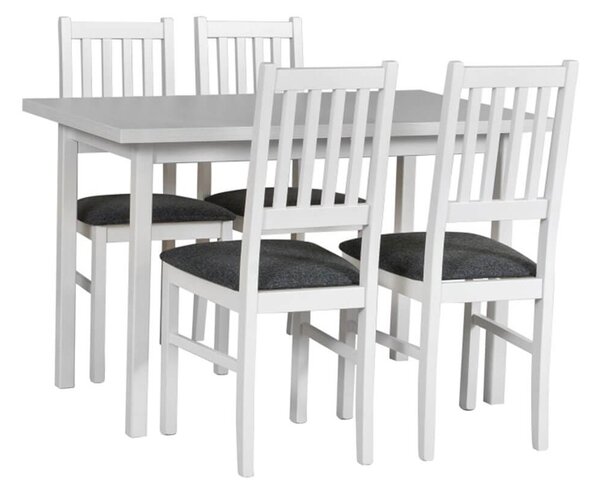 MebleMWM Zestaw stół MAX 10 + 4 krzesła drewniane BOS 1