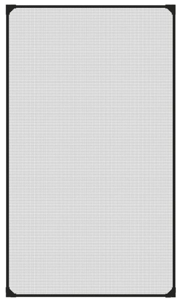 Magnetyczna moskitiera okienna, antracytowa, 80x140 cm
