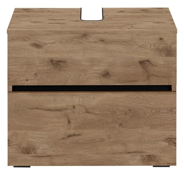 Szafka pod umywalkę w dekorze dębu 60x55 cm Wisla – Støraa