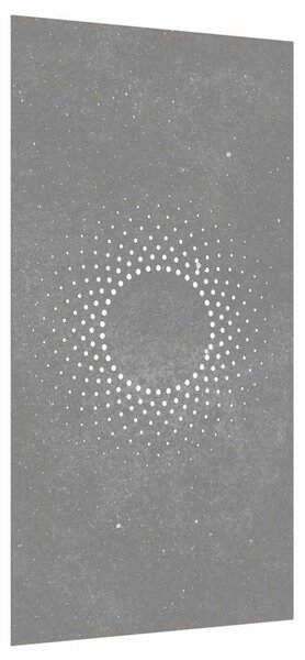 Ogrodowa dekoracja ścienna, 105x55 cm, stal kortenowska, słońce
