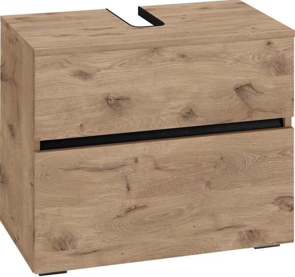 Szafka pod umywalkę w dekorze dębu 60x55 cm Wisla – Støraa