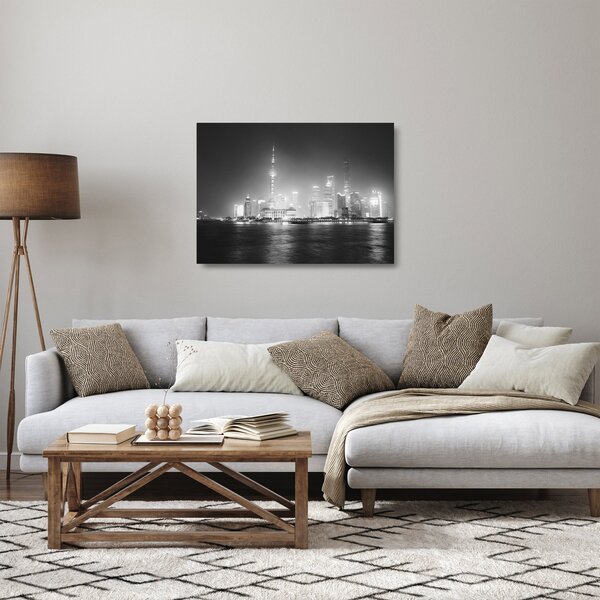 Obraz na szkle - nowoczesne drapacze chmur (70x50 cm)