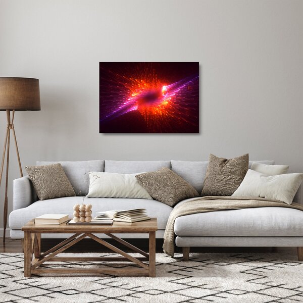 Obraz na szkle - współczesna ciernista abstrakcja (70x50 cm)