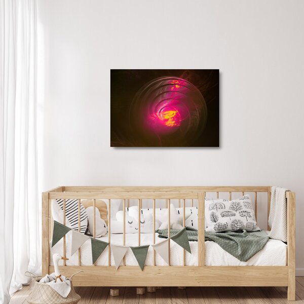 Obraz na szkle - abstrakcja spiralna (70x50 cm)
