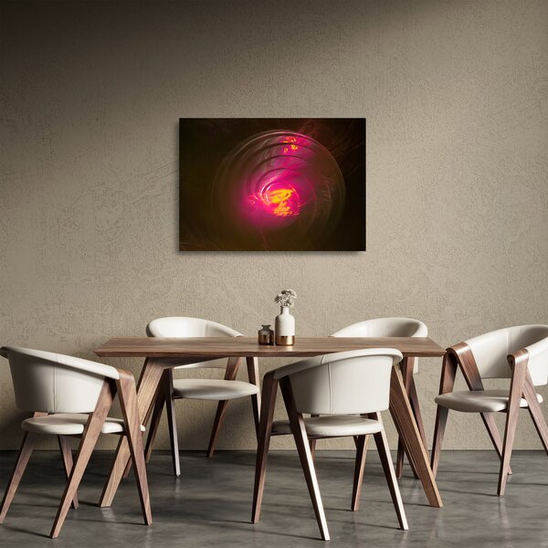 Obraz na szkle - abstrakcja spiralna (70x50 cm)