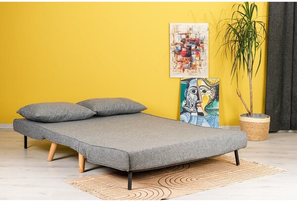 Szara rozkładana sofa 120 cm Folde – Artie