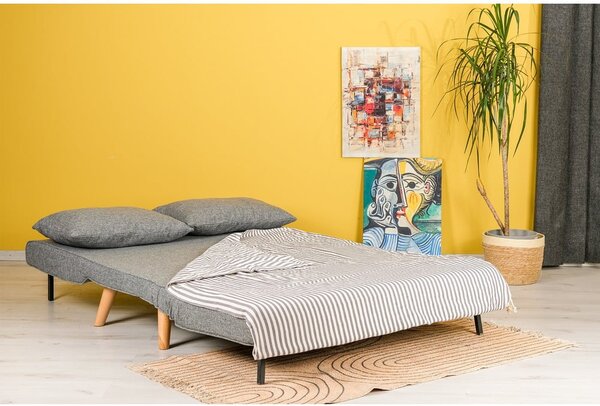Szara rozkładana sofa 120 cm Folde – Artie