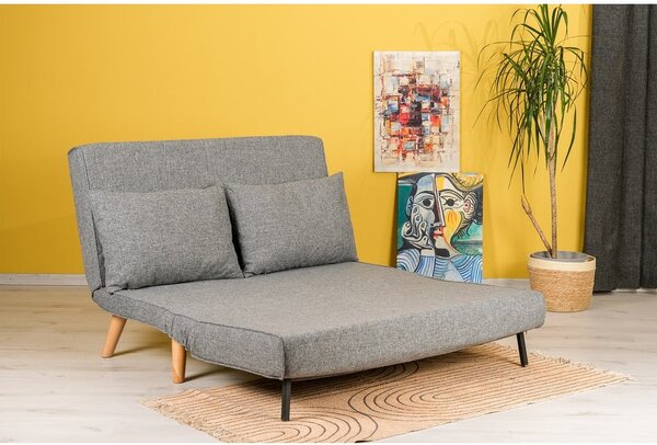 Szara rozkładana sofa 120 cm Folde – Artie