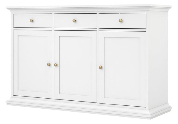 Biała niska komoda 144x92 cm Paris – Tvilum