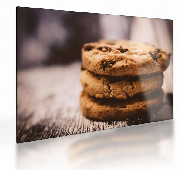 Obraz na szkle - pliki cookie (70x50 cm)