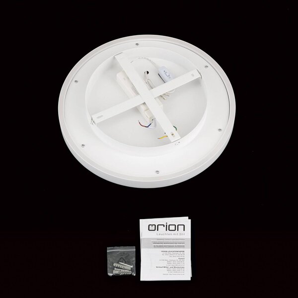 ORION Lampa sufitowa MASCA, możliwość ściemniania, biały / opal, salon / jadalnia, aluminium, nowoczesny