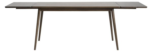 Brązowy rozkładany stół z blatem w dekorze dębu 150x90 cm Barrali – Unique Furniture