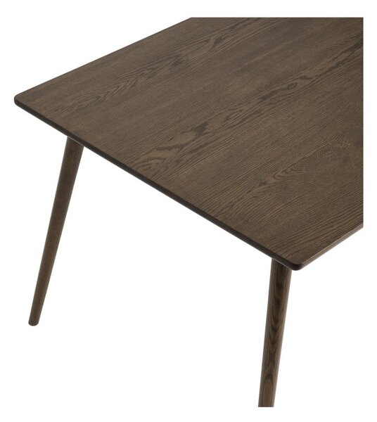 Brązowy rozkładany stół z blatem w dekorze dębu 150x90 cm Barrali – Unique Furniture