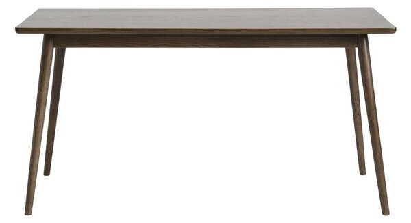 Brązowy rozkładany stół z blatem w dekorze dębu 150x90 cm Barrali – Unique Furniture
