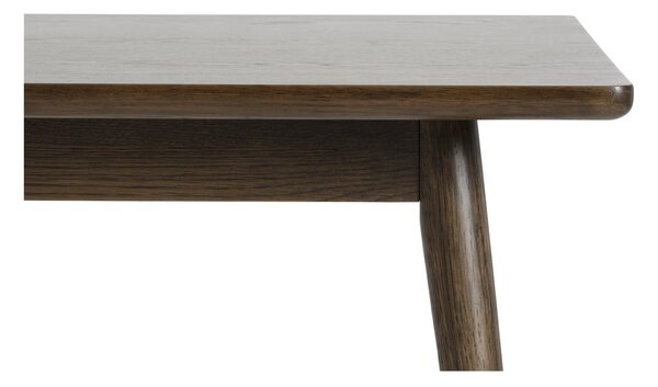Brązowy rozkładany stół z blatem w dekorze dębu 150x90 cm Barrali – Unique Furniture