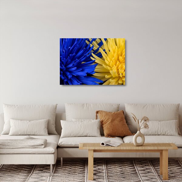 Obraz na szkle - szczegóły kwiatów (70x50 cm)